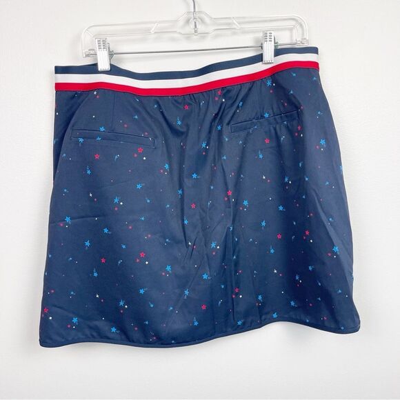 NWT *LADY HAGEN | Women's Contrast Trim Golf Skort in Red and Blue Stars Print - Picture 7 of 7